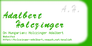 adalbert holczinger business card